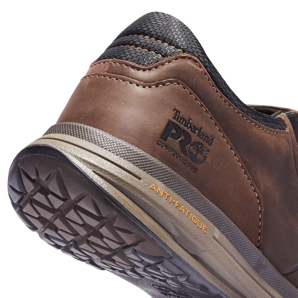 Pantofi De Lucru Timberland Barbati Maro - Pro® Drivetrain Comp Toe Slip-On - Romania - PTGSIK802